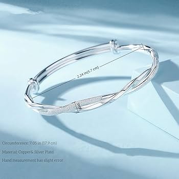 アクセサリー Vintage Silver Moebius Foop Bracelet 925 Amazon.com: LRGKMCWTOB 925 Sterling Silver Mobius Bracelet